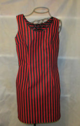 Women's Black and red striped dress
